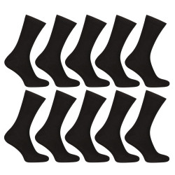 5PACK chaussettes Nedeto haut bambou noir (5NDTP001)