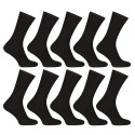 10PACK chaussettes Nedeto haut bambou noir (10PBV01)