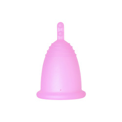 Coupe menstruelle Me Luna Soft M avec tige rose (MELU019)