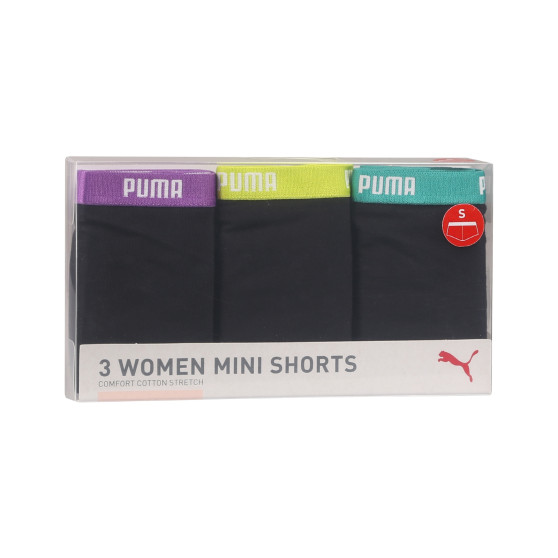 3PACK culotte femme Puma noir (503006001 005)