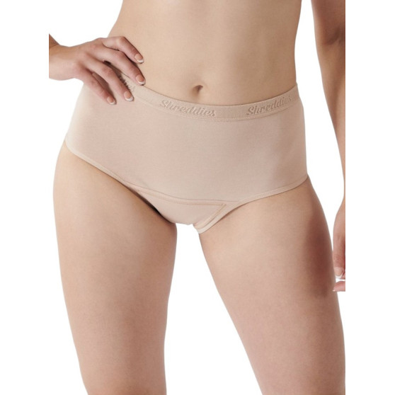 Shreddies Culotte fonctionnelle pour flatulences pour femmes Hi-Waist Beige (SHRED102B)