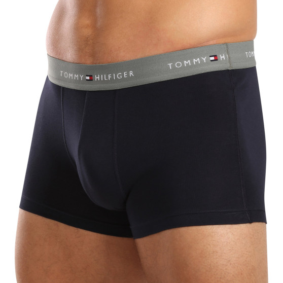 3PACK Boxers homme Tommy Hilfiger bleu foncé (UM0UM02763 0T9)