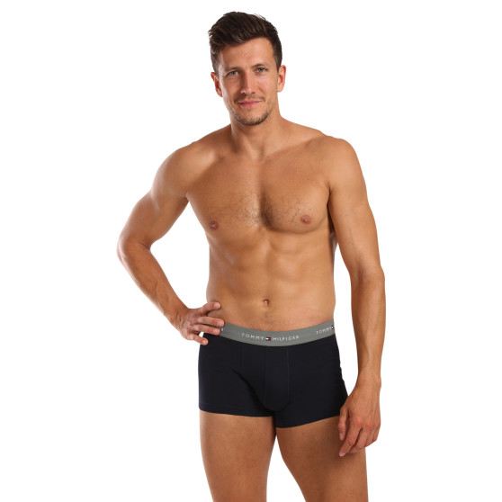 3PACK Boxers homme Tommy Hilfiger bleu foncé (UM0UM02763 0T9)