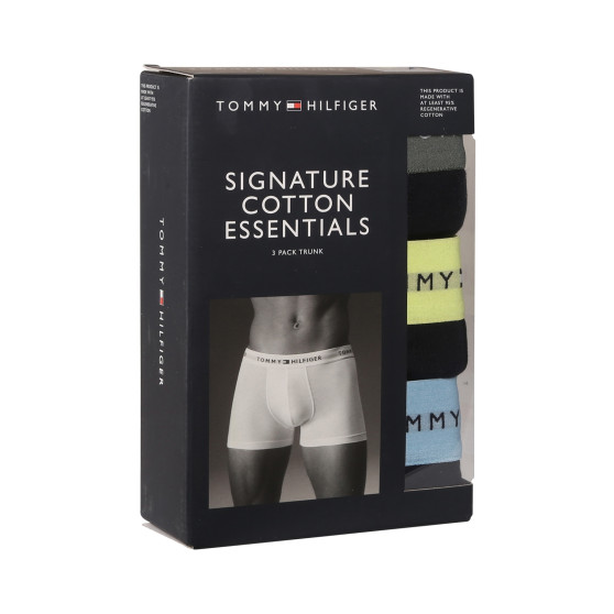 3PACK Boxers homme Tommy Hilfiger bleu foncé (UM0UM02763 0T9)