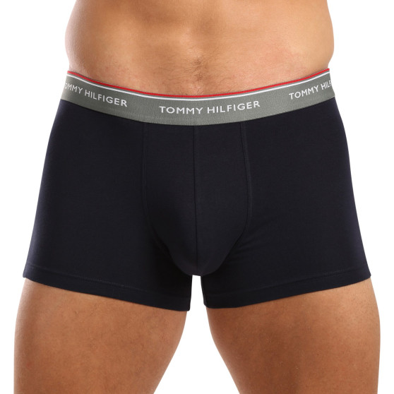 3PACK Boxers homme Tommy Hilfiger bleu foncé (UM0UM01642 0XV)