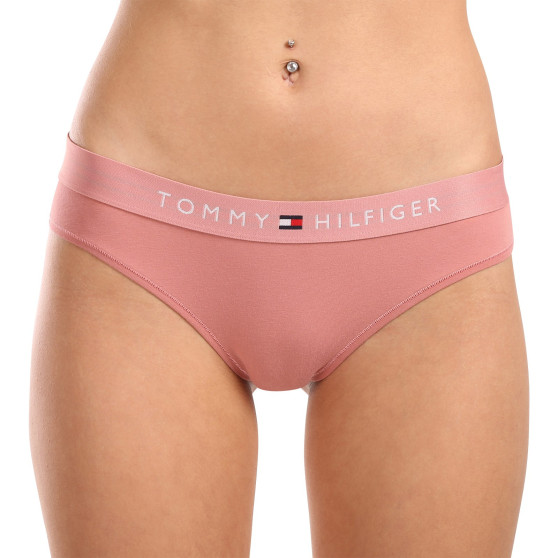 Culotte femme Tommy Hilfiger rose surdimensionnée (UW0UW04145 TJ5)