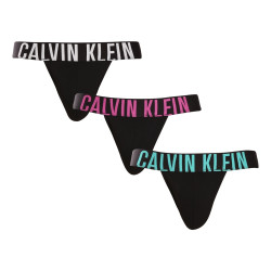 3PACK jockstraps pour hommes Calvin Klein noir (NB3606A-LXR)