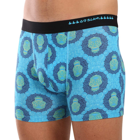 69SLAM Boxer hommes coupe bambou SKULL MANDALA (MPBSKM-BB)