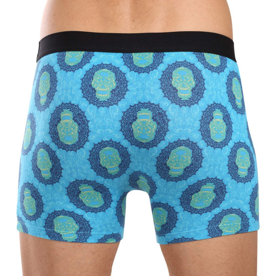 69SLAM Boxer hommes coupe bambou SKULL MANDALA (MPBSKM-BB)