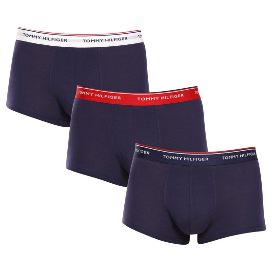 3PACK Tommy Hilfiger caleçon homme surdimensionné bleu foncé (1U87905252 05G)