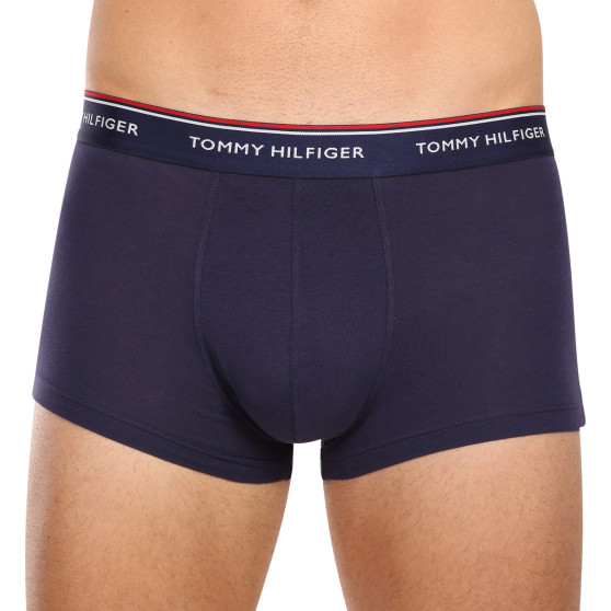 3PACK Tommy Hilfiger caleçon homme surdimensionné bleu foncé (1U87905252 05G)