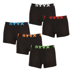 5PACK Boxers homme Styx sport élastique noir (5G9602)