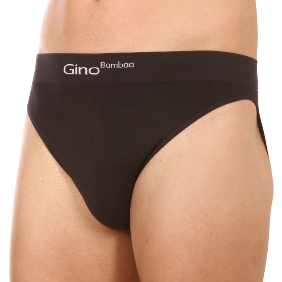 Gino Emballage endommagé - Slip homme bambou noir (50003)