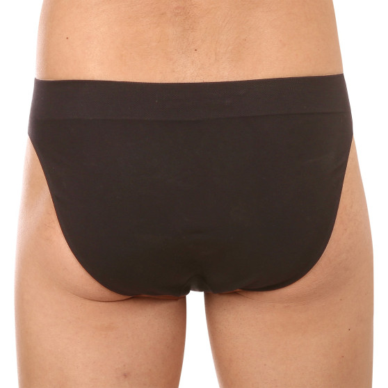 Gino Emballage endommagé - Slip homme bambou noir (50003)