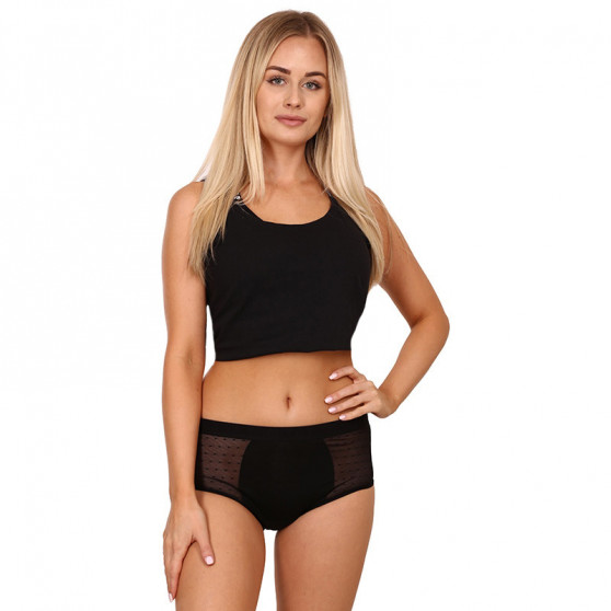 Bodylok Emballage endommagé - Menstrual Panties Bamboo Hi-Waist Black Medium Menstruation (BD22044)