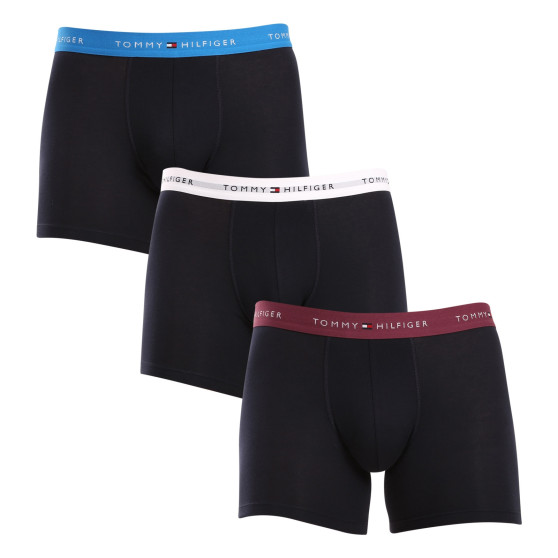 3PACK Boxers homme Tommy Hilfiger bleu foncé (UM0UM02765 0VZ)