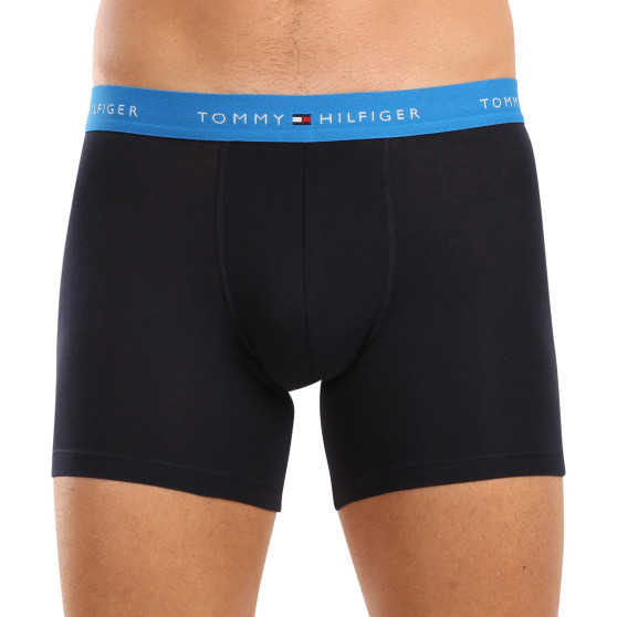 3PACK Boxers homme Tommy Hilfiger bleu foncé (UM0UM02765 0VZ)