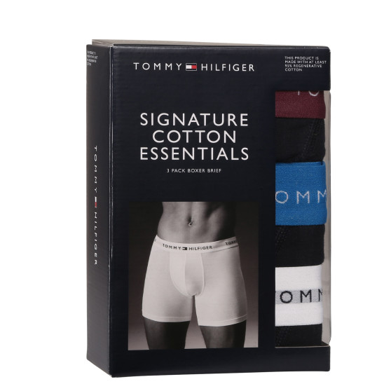 3PACK Boxers homme Tommy Hilfiger bleu foncé (UM0UM02765 0VZ)