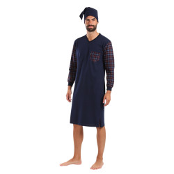 Chemise de nuit pour hommes Foltýn bleu foncé (FNKD21)