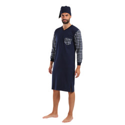 Chemise de nuit pour hommes Foltýn bleu foncé (FNKD22)