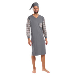 Chemise de nuit pour hommes Foltýn gris (FNKD26)