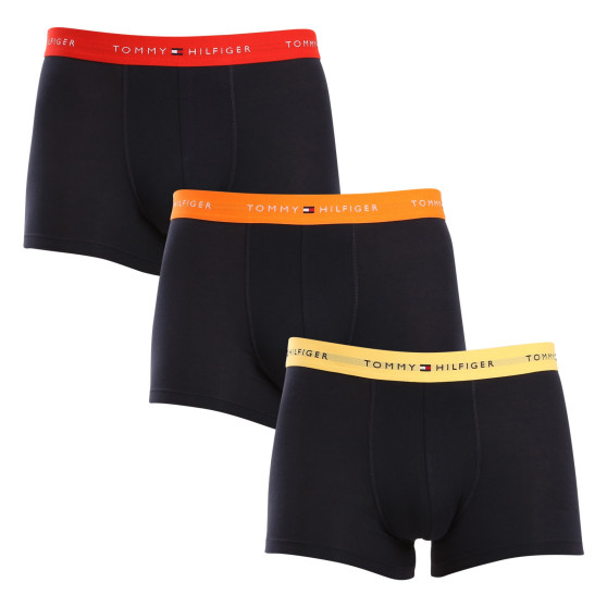 3PACK Boxers homme Tommy Hilfiger bleu foncé (UM0UM02763 0S0)