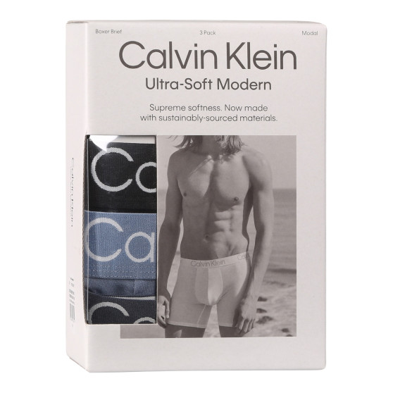 3PACK Boxers homme Calvin Klein multicolore (NB3188A-PU5)