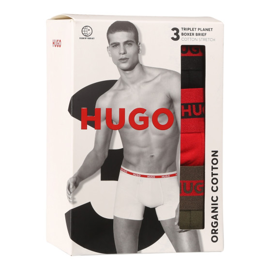 3PACK Boxers homme HUGO multicolore (50520475 971)