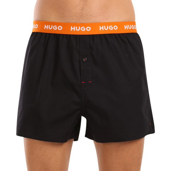 3PACK Caleçons homme HUGO noir (50518079 961)