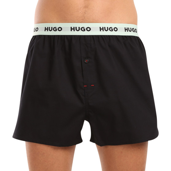 3PACK Caleçons homme HUGO noir (50518079 961)