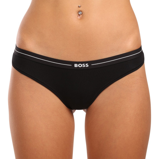 3PACK string femme BOSS noir (50510030 001)