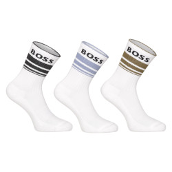 3PACK chaussettes BOSS blanc (50515143 101)