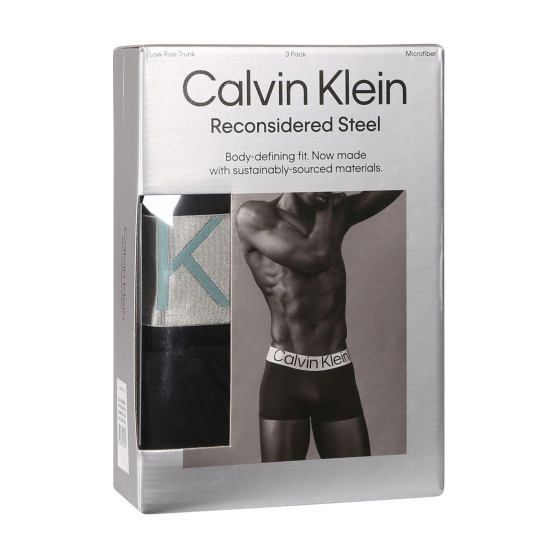 3PACK Boxers homme Calvin Klein noir (NB3074A-QTE)