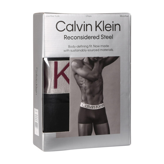 3PACK Boxers homme Calvin Klein noir (NB3074A-MJ3)