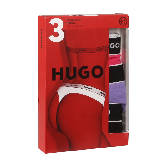 3PACK String femme HUGO multicolore (50480150 962)