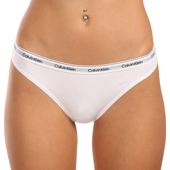 3PACK culotte femme Calvin Klein blanc (QD5207E-100)