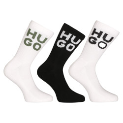 3PACK chaussettes HUGO hautes multicolores (50502007 960)