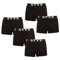 5PACK Boxers homme Styx sport élastique noir (5G960)