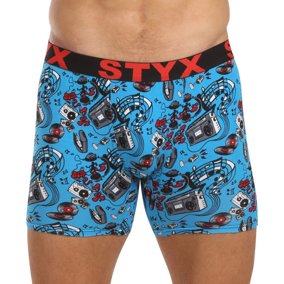 3PACK Boxers homme Styx long art sports élastique multicolore (3UN15780)