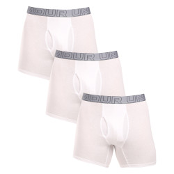 3PACK Boxers homme Under Armour blanc (1383889 100)