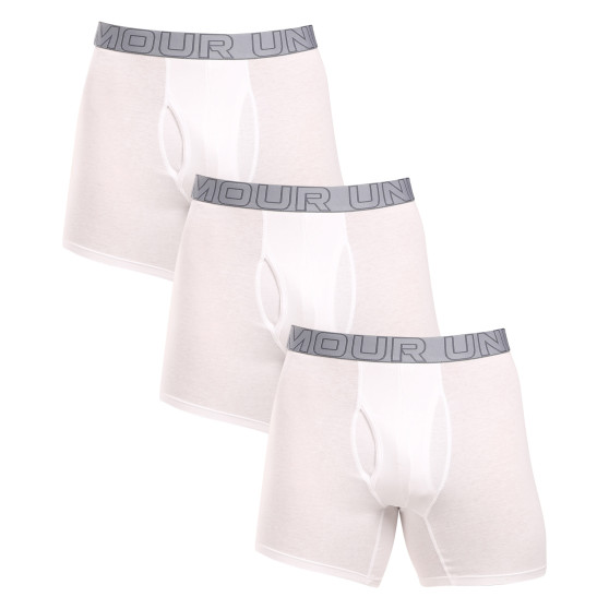 3PACK Boxers homme Under Armour blanc (1383889 100)