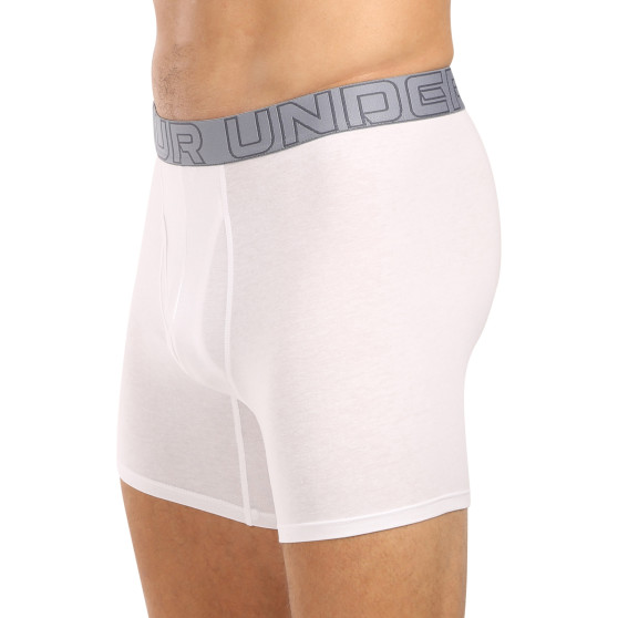 3PACK Boxers homme Under Armour blanc (1383889 100)