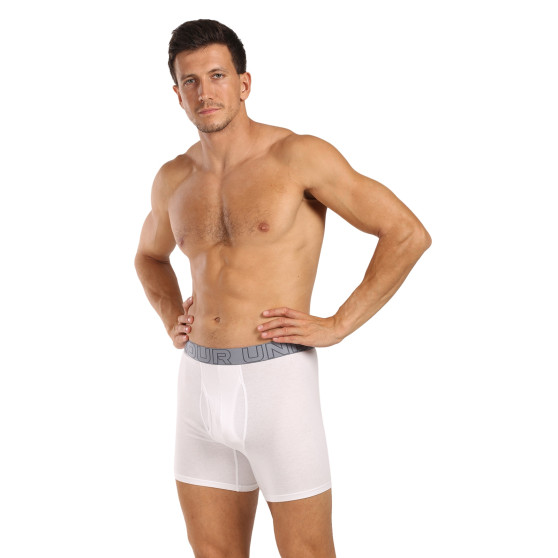 3PACK Boxers homme Under Armour blanc (1383889 100)