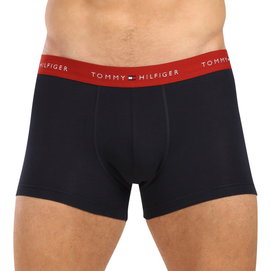 3PACK Boxers homme Tommy Hilfiger bleu foncé (UM0UM02763 0WR)