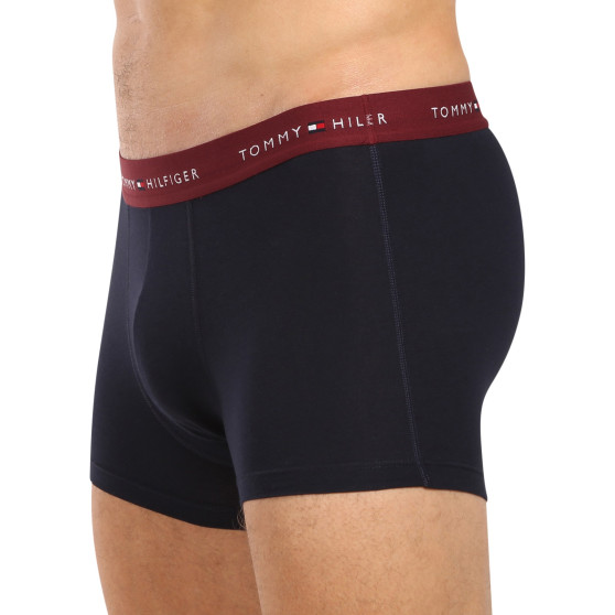 3PACK Boxers homme Tommy Hilfiger bleu foncé (UM0UM02763 05K)