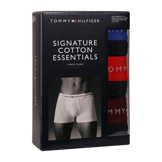 3PACK Boxers homme Tommy Hilfiger bleu foncé (UM0UM02763 05K)