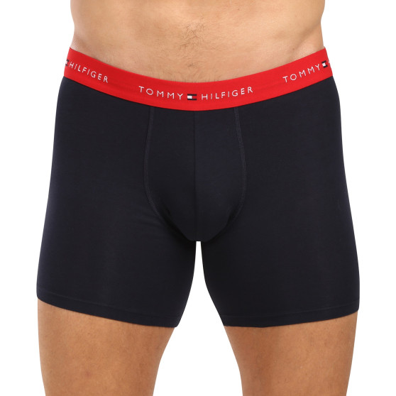 3PACK Boxers homme Tommy Hilfiger bleu foncé (UM0UM02765 0W3)