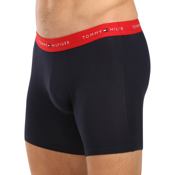 3PACK Boxers homme Tommy Hilfiger bleu foncé (UM0UM02765 0W3)