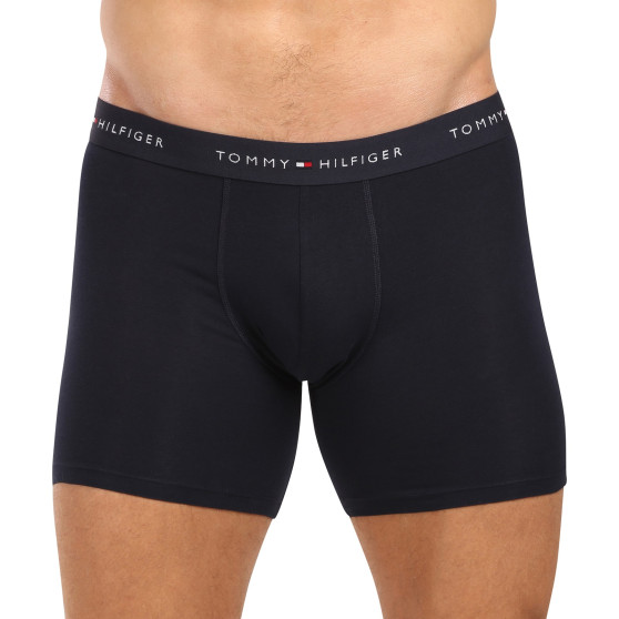 3PACK Boxers homme Tommy Hilfiger bleu foncé (UM0UM02765 0W3)