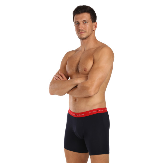 3PACK Boxers homme Tommy Hilfiger bleu foncé (UM0UM02765 0W3)